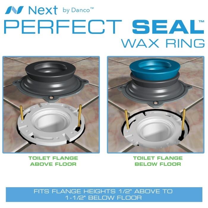 NEXT by Danco Perfect Seal Toilet Wax Ring with Bolts10826X The Home